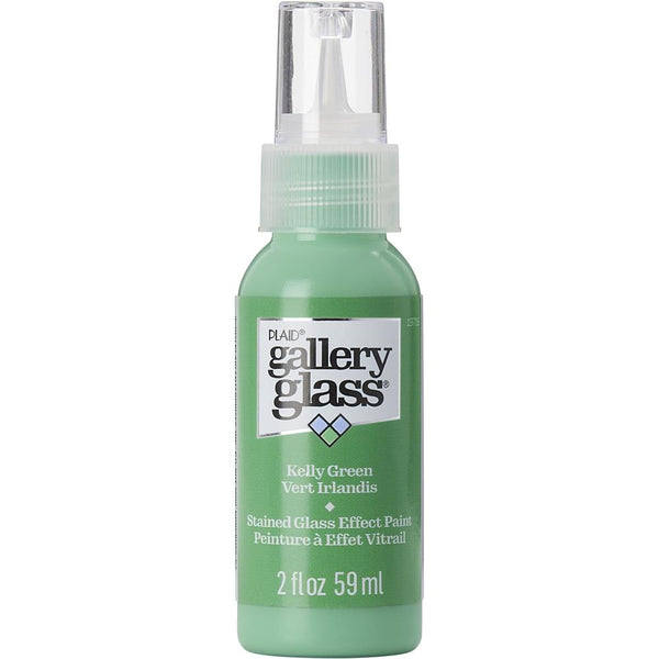 FolkArt Gallery Glass Paint 2oz - Kelly Green