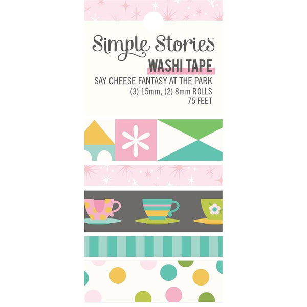 Simple Stories Washi Tape 5 pack  Say Cheese Fantasy At The Park