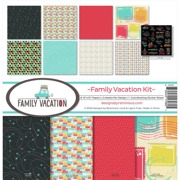 Reminisce Collection Kit 12in x 12in - Family Vacation*