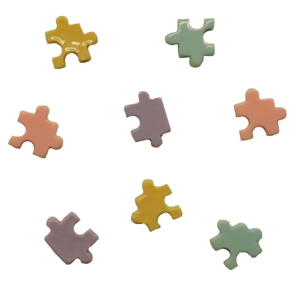 Buttons Galore Flatbackz Embellishments - Puzzle Pieces*