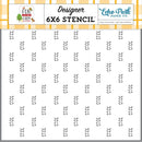 Echo Park Stencil 6"x 6" - Waving Wheat*