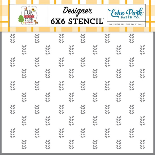 Echo Park Stencil 6"x 6" - Waving Wheat*