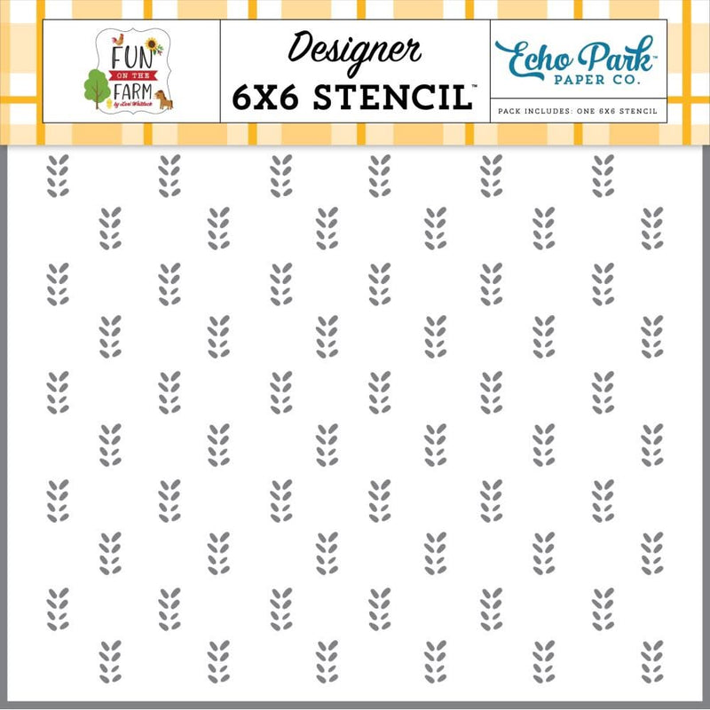 Echo Park Stencil 6"x 6" - Waving Wheat*