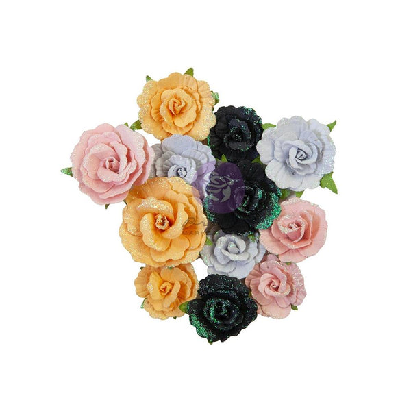 Prima Marketing Mulberry Paper Flowers - Candy Corn, Thirty-One