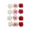 Prima Marketing Mulberry Paper Flowers - Candy Cane/Candy Cane Lane