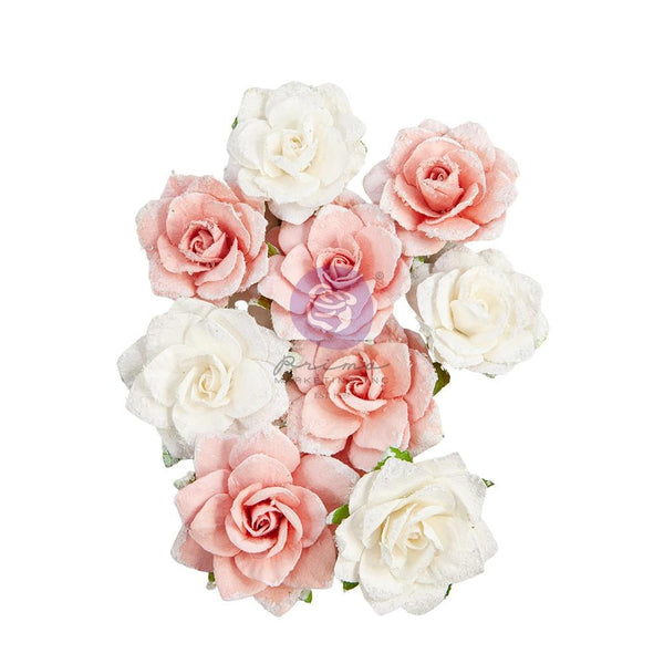 Prima Marketing Mulberry Paper Flowers - Beautiful Story/Love Notes