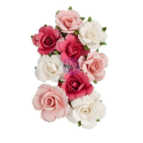 Prima Marketing Mulberry Paper Flowers - Madly In Love/Love Notes