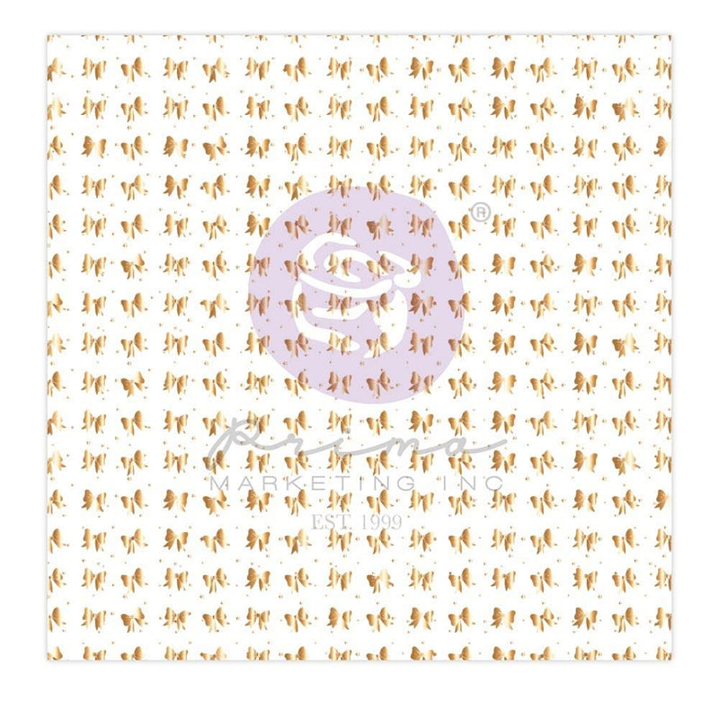 Prima Marketing Peach Tea By Frank Garcia Single-Sided Acetate 12"X12" W/Foil Detail*
