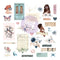 Prima Marketing Indigo By Frank Garcia Cardstock Ephemera 30 pack - Shapes, Tags, Words, Foiled Accents*