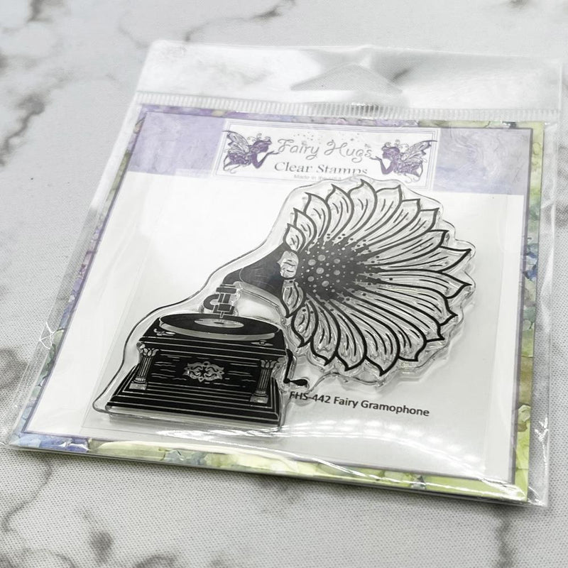 Fairy Hugs Clear Stamps - Fairy Gramophone