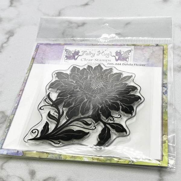 Fairy Hugs Clear Stamps - Dahlia Flower
