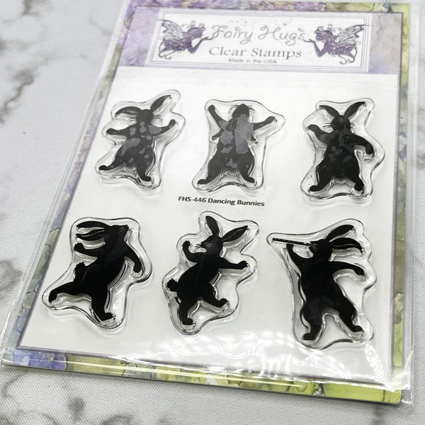 Fairy Hugs Clear Stamps - Dancing Bunnies