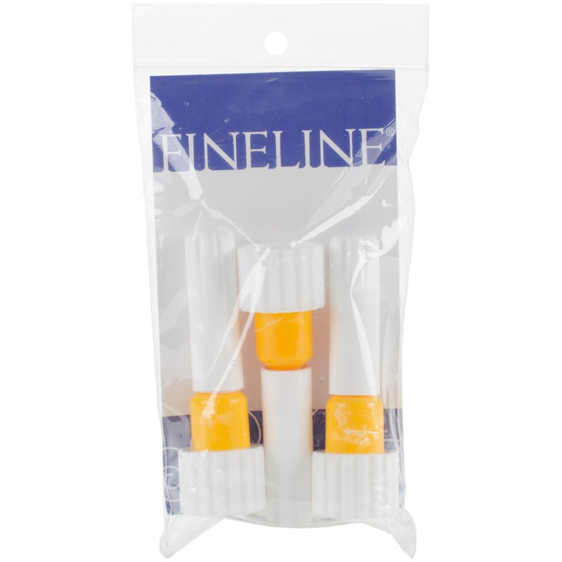 Fineline 20 Gauge Applicator Tip 3 pack - 18/410 Yellow Band