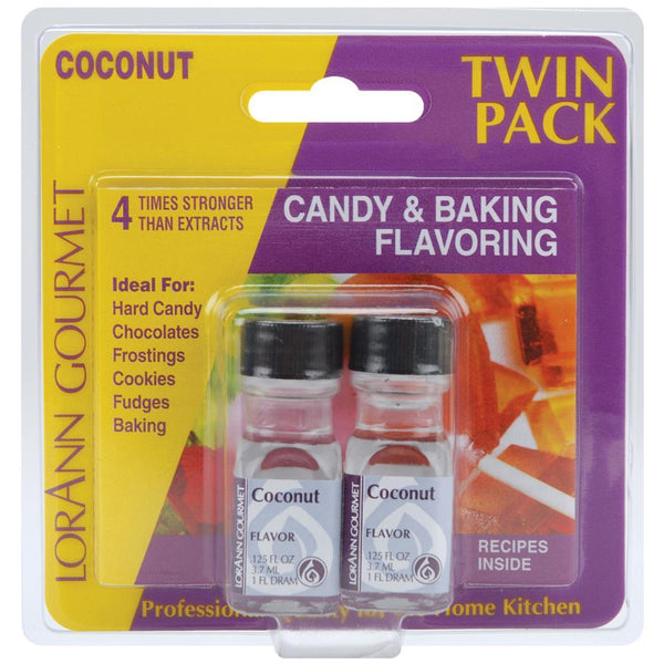 Lorann Oils - Candy & Baking Flavouring .125oz 2 pack - Coconut