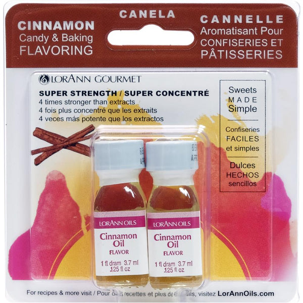 Lorann Oils - Candy & Baking Flavouring .125oz 2 pack - Cinnamon Oil