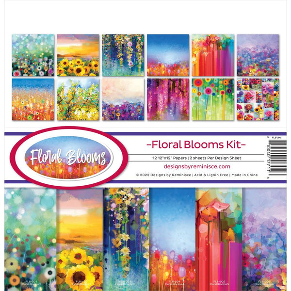 Reminisce Collection Kit 12"X12" - Floral Blooms