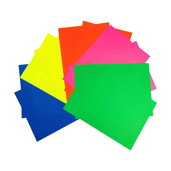 Poppy Crafts A4 Premium Fluorescent Cardstock 10 Pack
