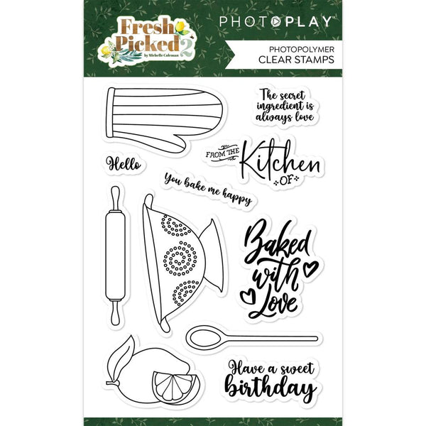 PhotoPlay Photopolymer Clear Stamps Fresh Picked 2