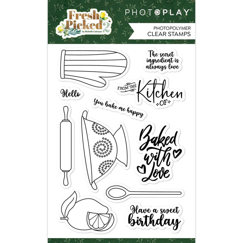 PhotoPlay Photopolymer Clear Stamps Fresh Picked 2