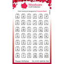 Woodware clear stamp 6"X8" Singles Mini Tag Alphabet*