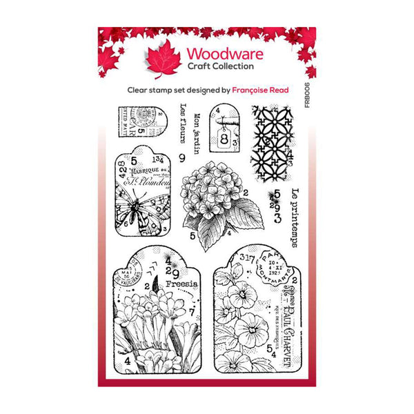 Woodware Clear Stamp 6"x 8" - Garden Tags