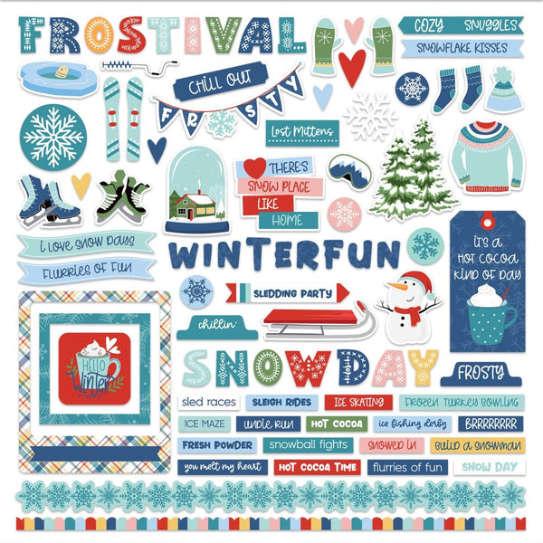 PhotoPlay Frostival Stickers 12"x 12" Elements*