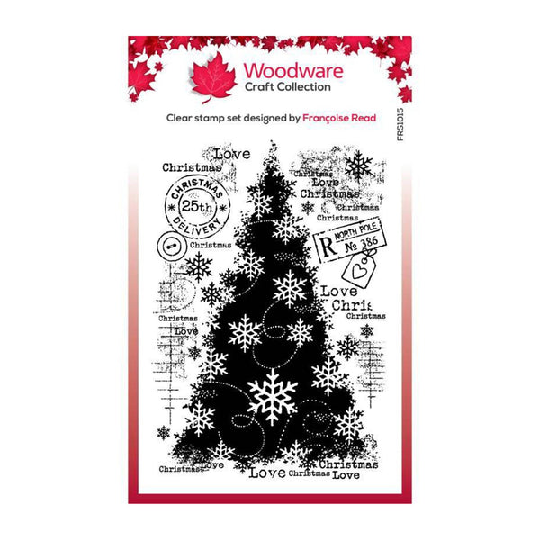 Woodware Clear Stamp 4"x 6" - Snow Frosted Tree*