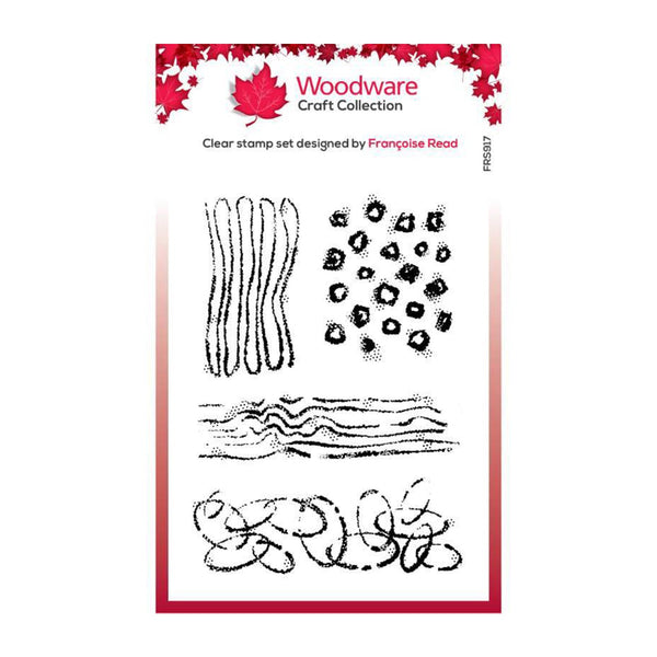 Woodware Clear Stamp Set 4"x 6" - Texture Patches*