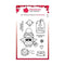 Woodware Clear Stamp Set - Owl Christmas Mail