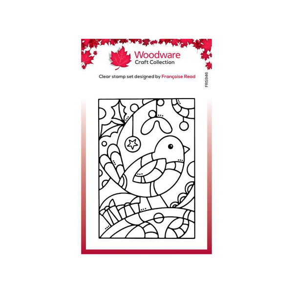 Woodware Clear Stamp Set 4"x 6" - Robin Panel