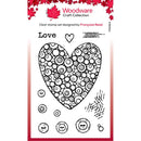 Woodware Clear Stamp 4"x 6" Singles - Bubble Heart*