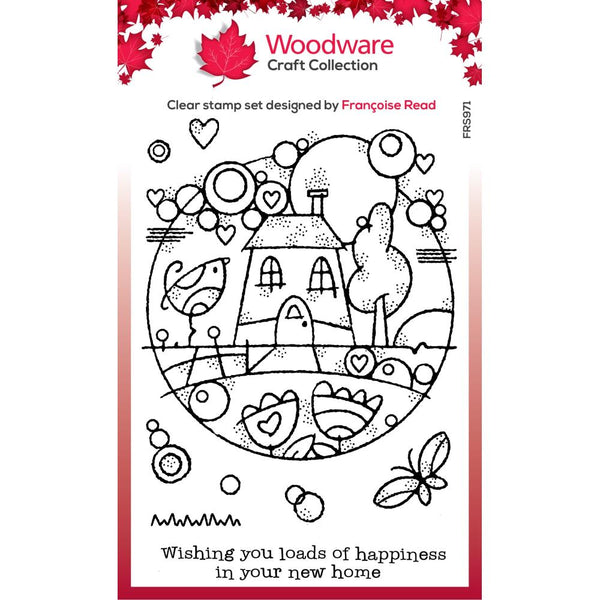 Woodware clear stamp 4"X6" Singles Dream Home*