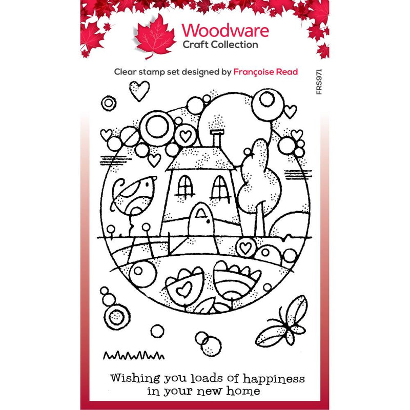 Woodware clear stamp 4"X6" Singles Dream Home