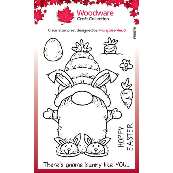 Woodware Clear Stamps 4"X6" Singles Bunny Gnome*