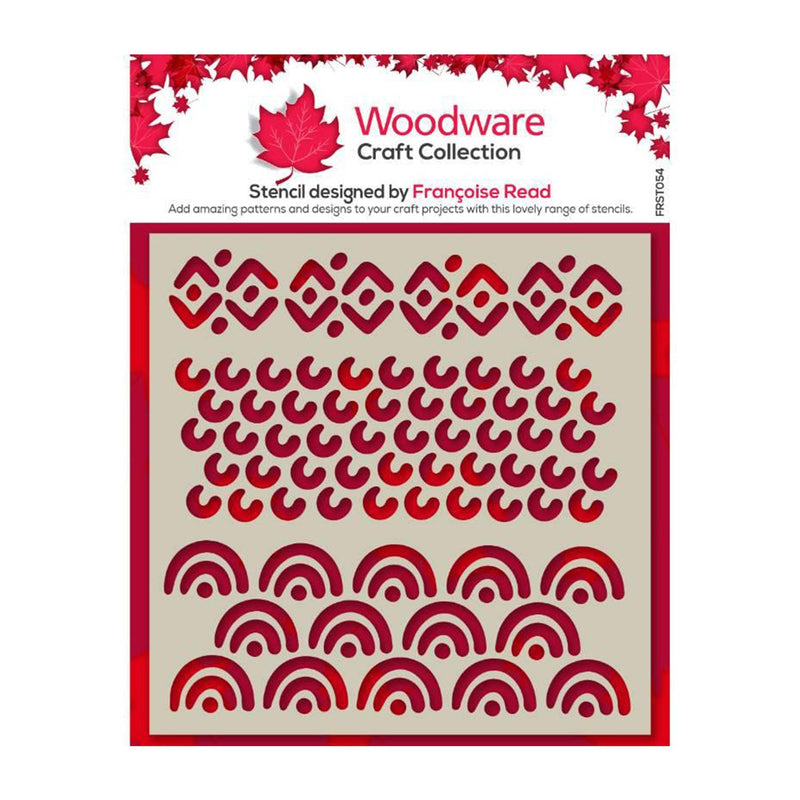 Woodware Stencil 6"x 6" - Batik*