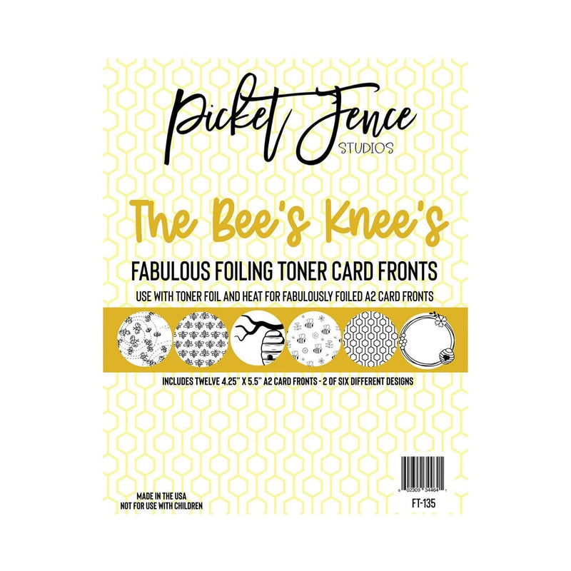 Picket Fence Studios Fabulous Foiling Toner A2 Card Fronts - The Bee's Knees*