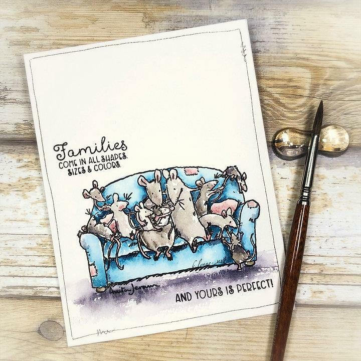 Colorado Craft Company Clear Stamps 4"x 6" - Family Love - By Anita Jeram*