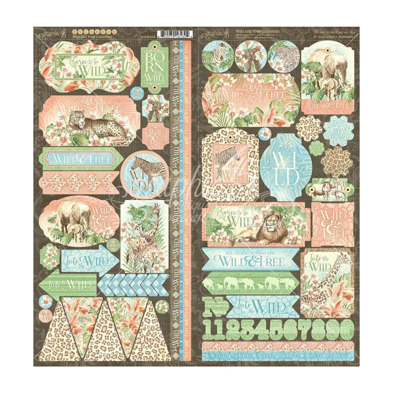 Graphic 45 Collection Pack 12"x12" - Wild & Free*