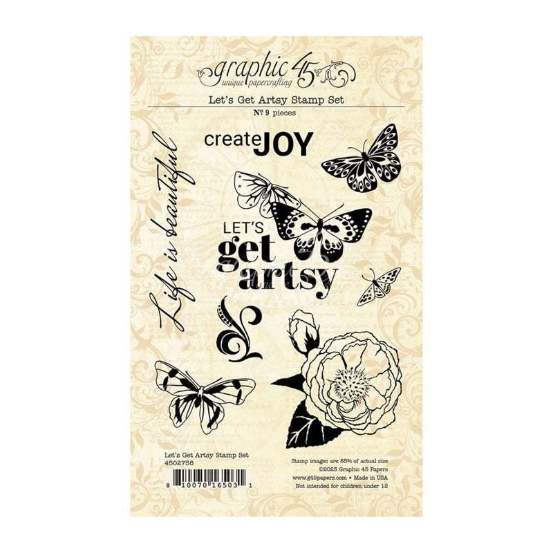 Graphic 45 Stamp Set - Let's Get Artsy*