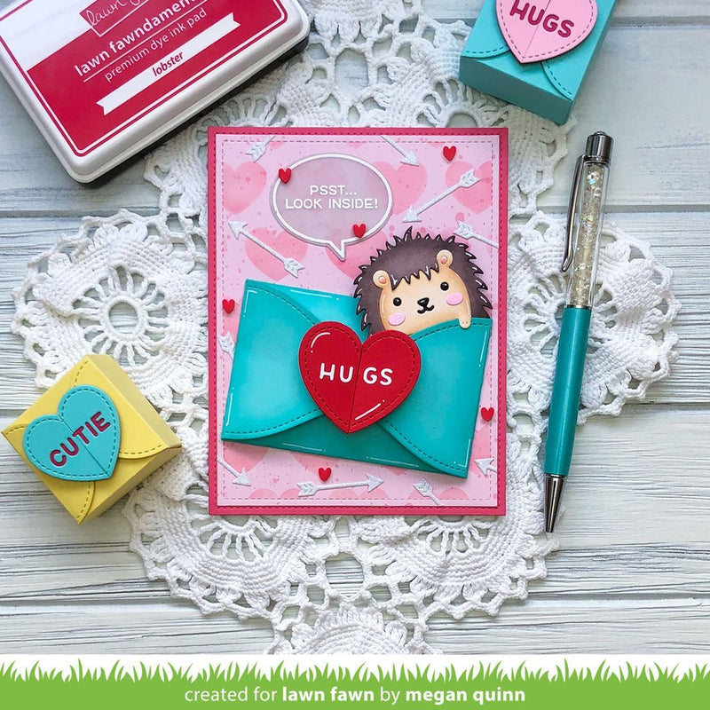 Lawn Cuts Custom Craft Die Gift Card Heart Envelope*