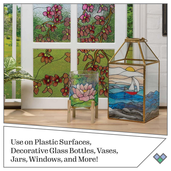 FolkArt Gallery Glass Pattern Set 3 pack  Scenery