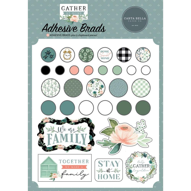 Carta Bella Decorative Brads - Gather At Home*