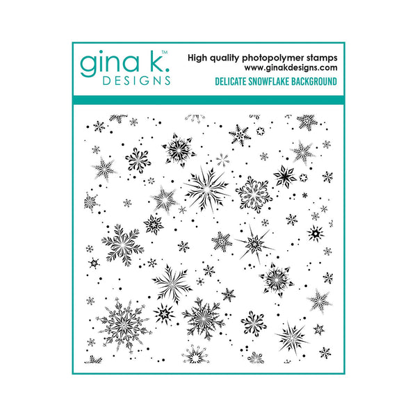 Gina K Designs Clear Background Stamp - Delicate Snowflake