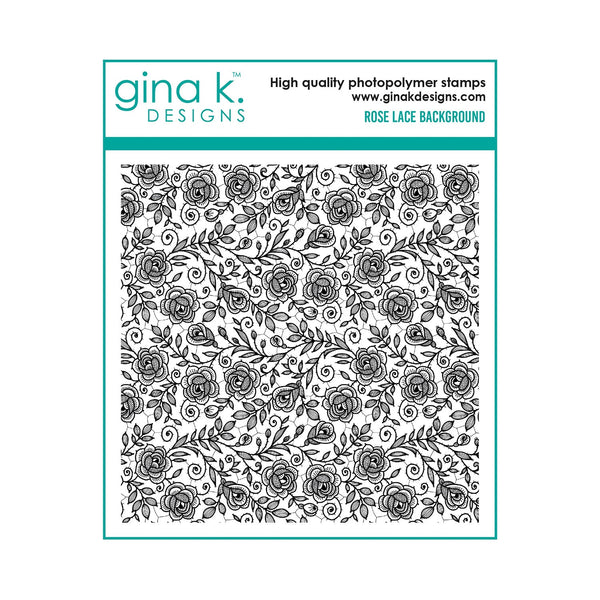 Gina K Designs Clear Background Stamp - Rose Lace*