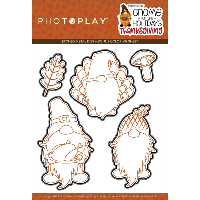 PhotoPlay Etched Die - Gnome For Thanksgiving