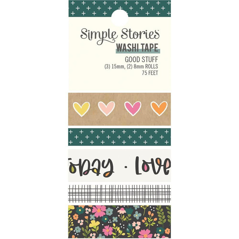 Simple Stories Good Stuff Washi Tape 5 pack*