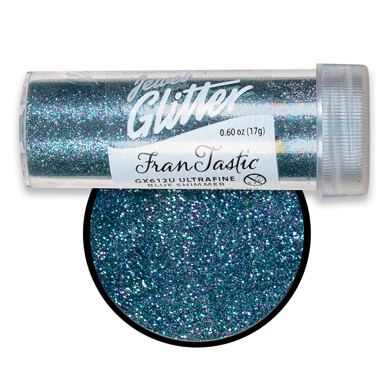 Stampendous FranTastic Ultra Fine Glitter 0.6oz - Blue Shimmer*