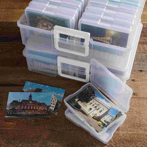 Universal Crafts Large Craft Storage Box - 4" x 6" Case 16pc - Clear*