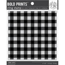 Hero Arts Background Cling Stamp - Buffalo Check Pattern Bold Prints*