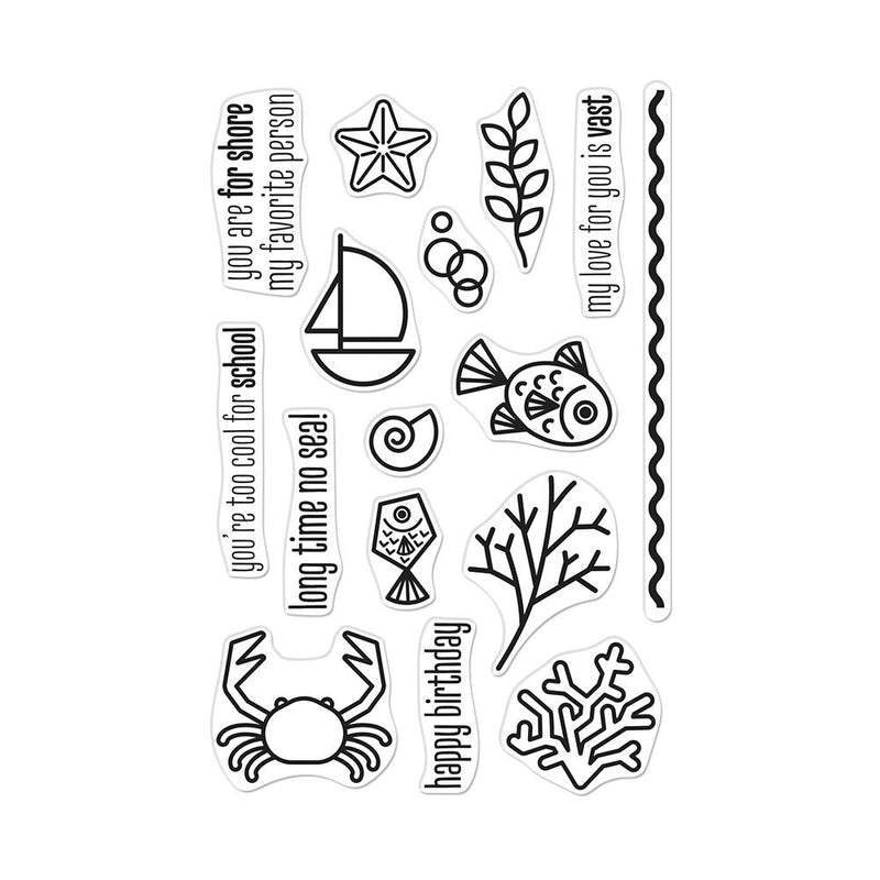 Hero Arts Clear Stamps 4"X6" - Graphic Reef*
